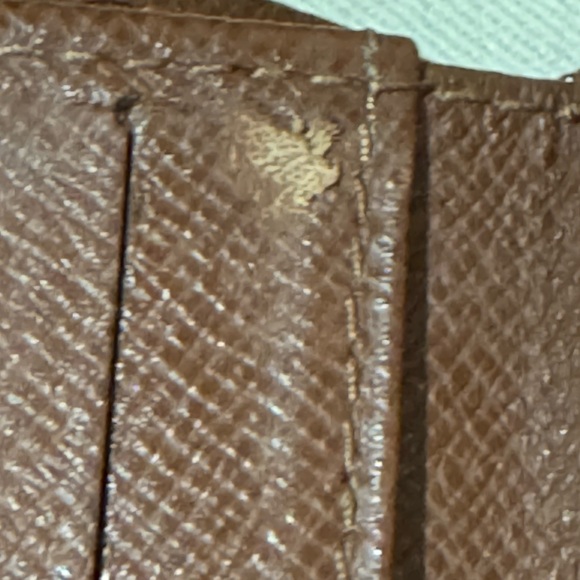 Louis Vuitton Men’s Bifold Wallet Brown Monogram Canvas Logo Accents - Picture 7 of 14